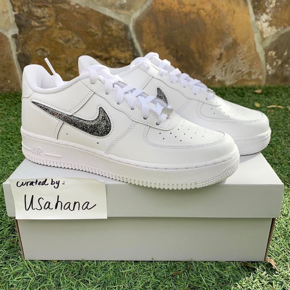 Nike Air Force 1 low white Jelly glitter shoes - Picture 4 of 6
